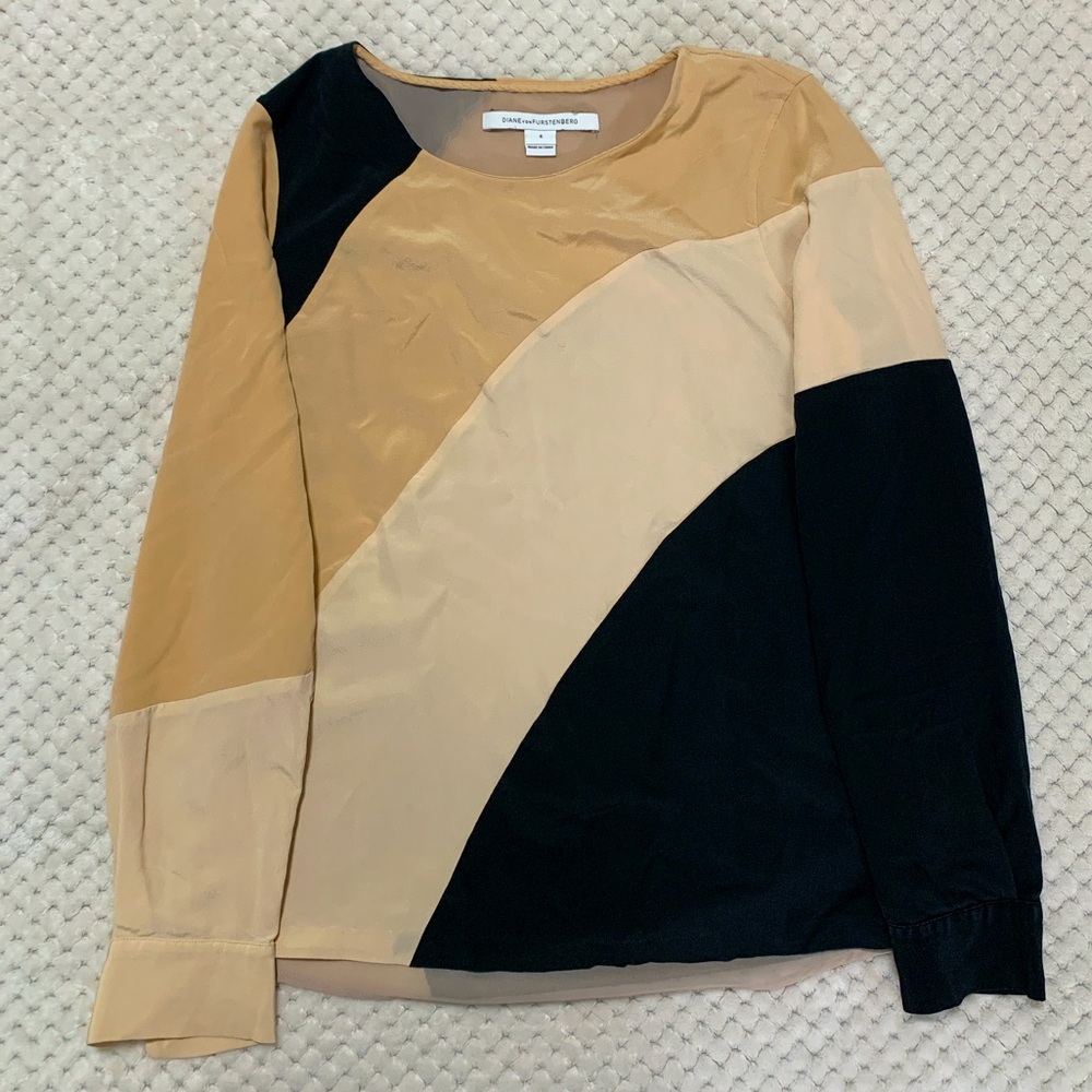Diane Von Furstenberg DVF “Seraphina” Blouse, size 6